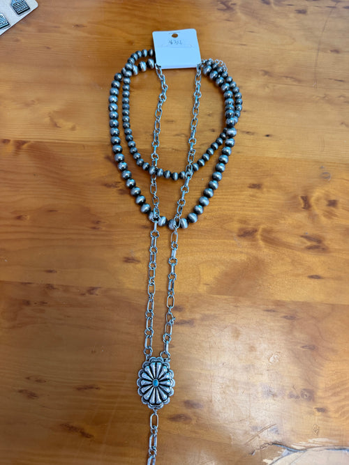 3 Stack with Chain Necklace