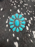 Large Turquoise ajustable ring