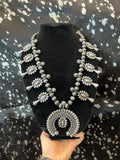 Silver Squash Blossom Necklace With Matching Earrings