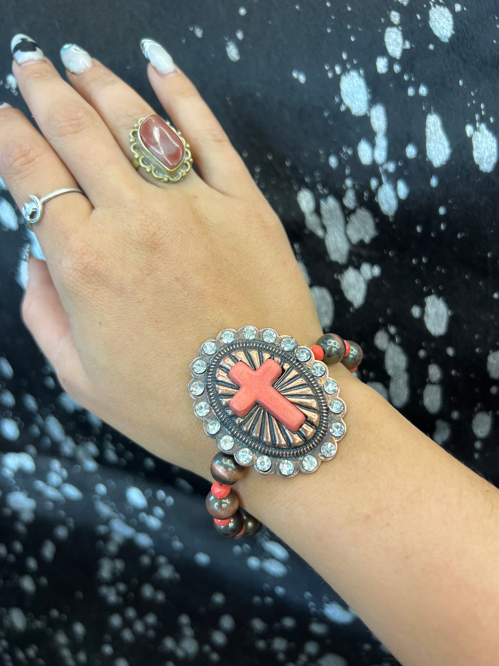 Cross Bracelet Red
