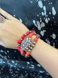 Red Stacked Bracelet