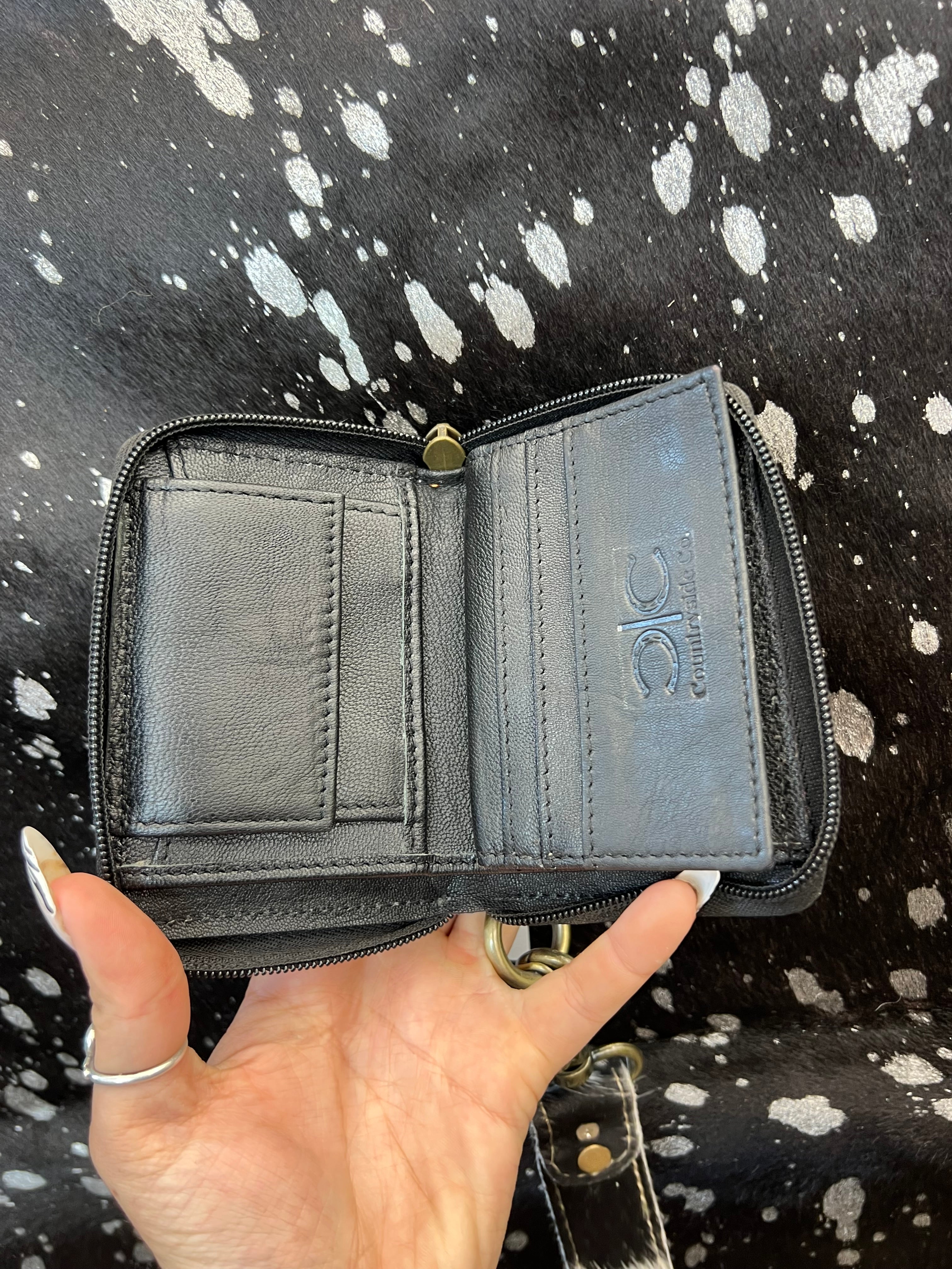 Wristlet Checkered Wallet