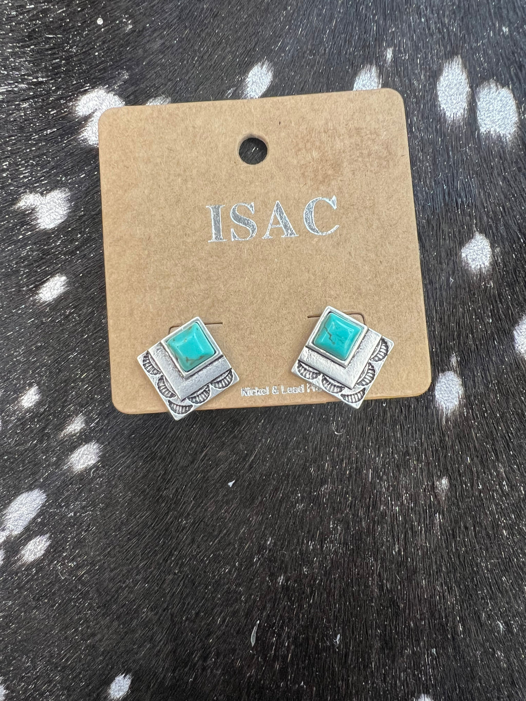 Diamond Turquoise Earrings