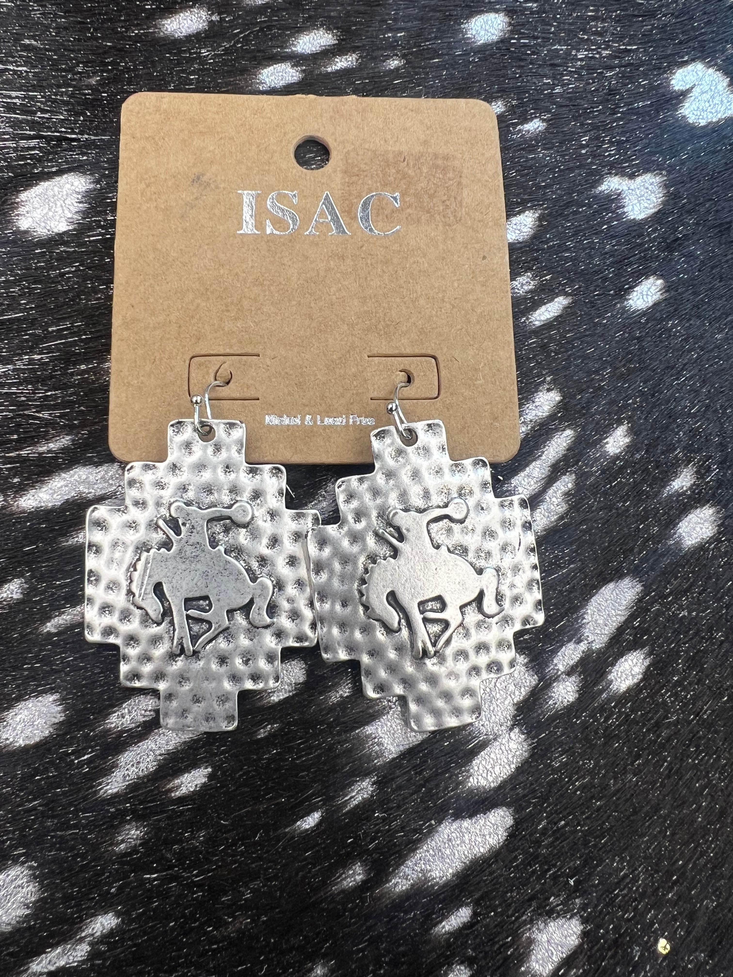 Bucking Horse Earrings