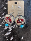 Bucking Horse Earrings
