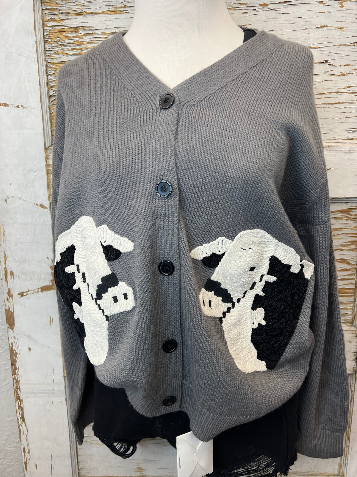 Hereford Cow Cardigan Sweater by 2 Fly Co.