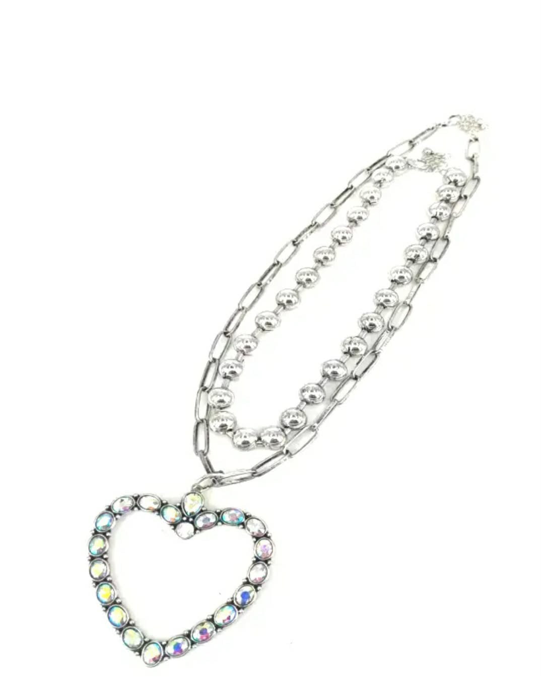 Heart Stacked Necklace