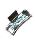 Howdy Cowprint Clawclip