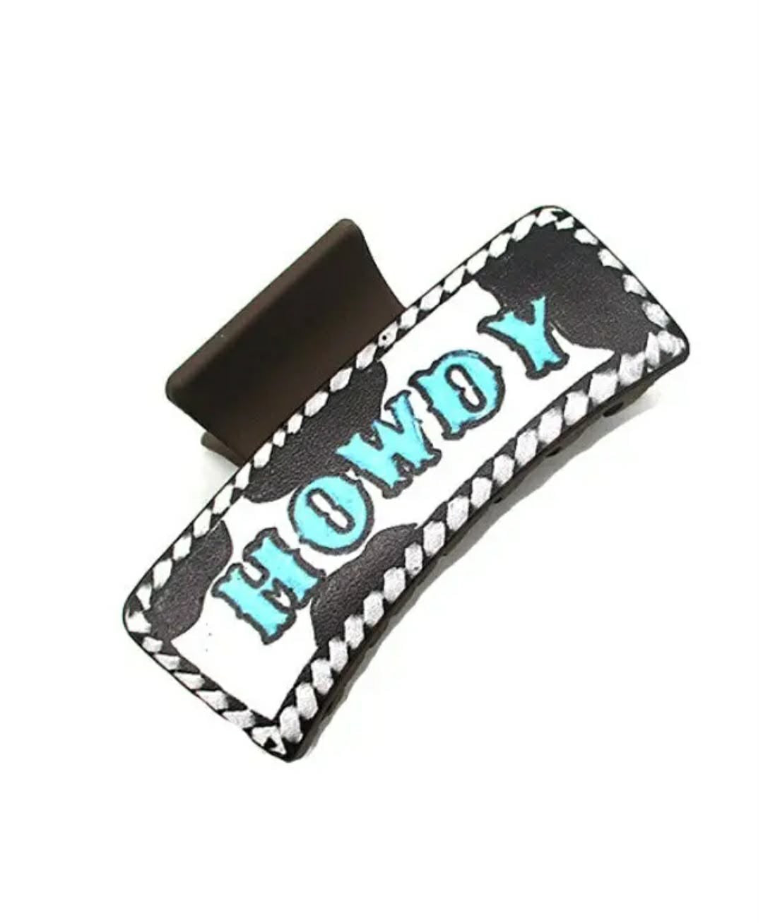 Howdy Cowprint Clawclip