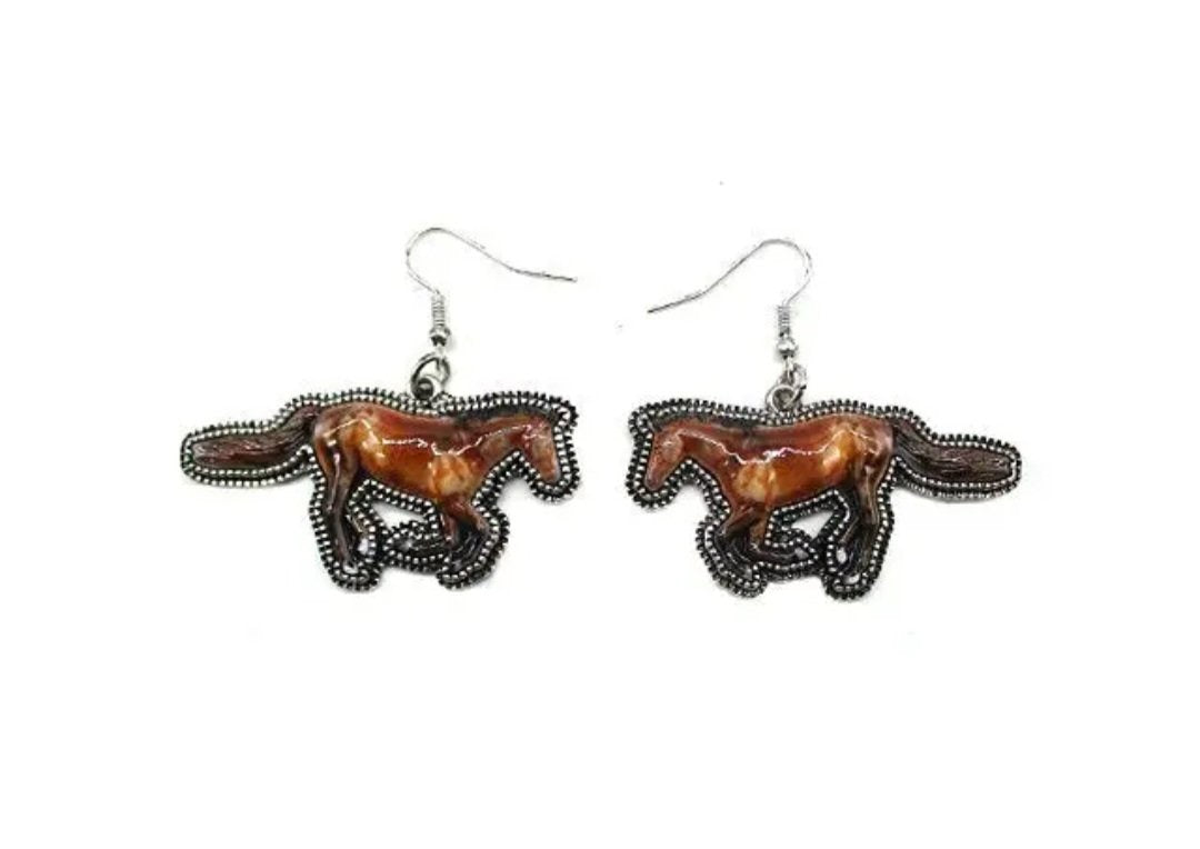 Running Horse Earrings