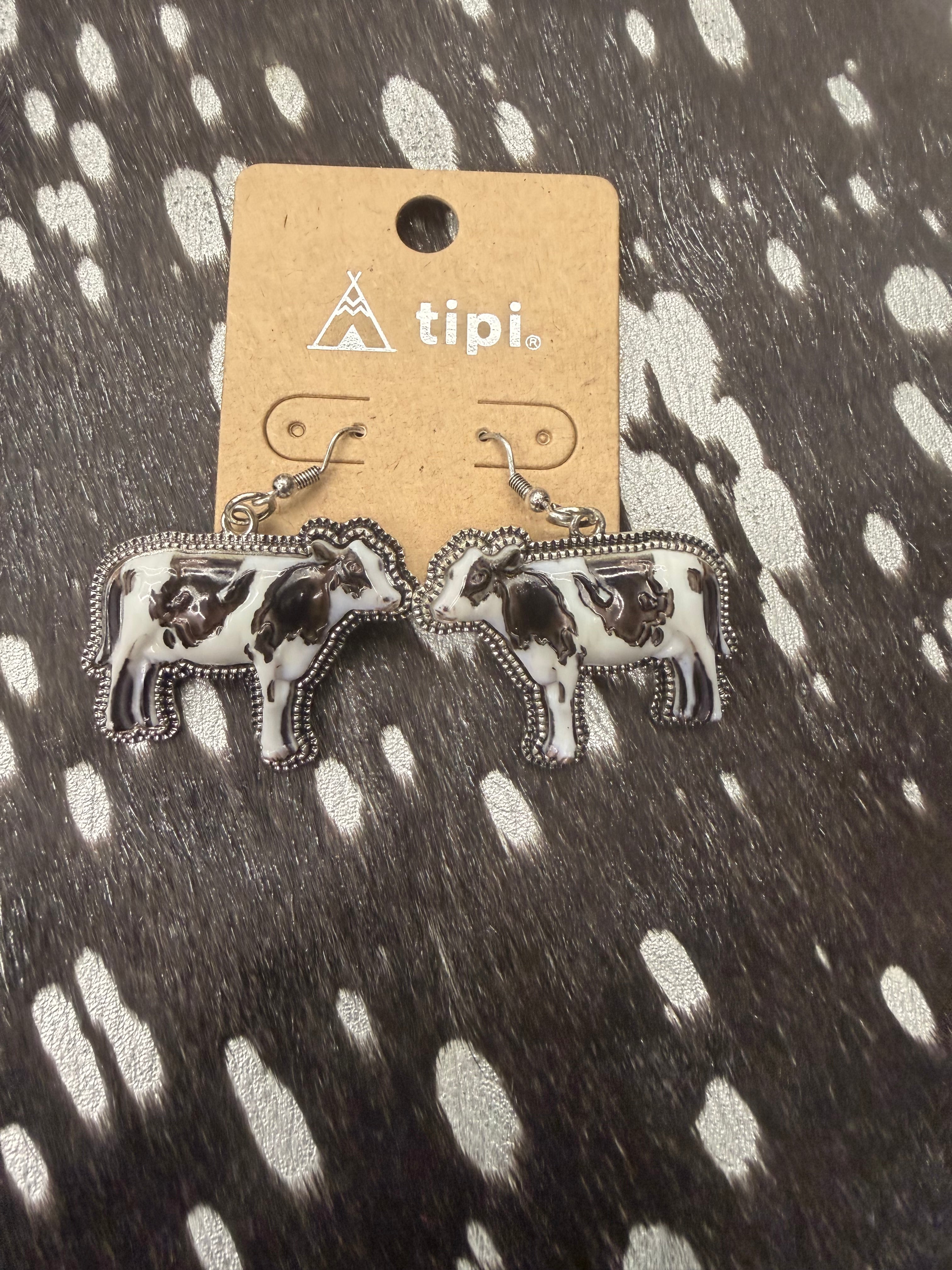 Holstein Cow Earrings