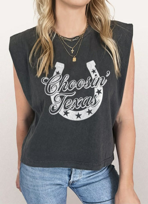 Choosin Texas Shirt Gray