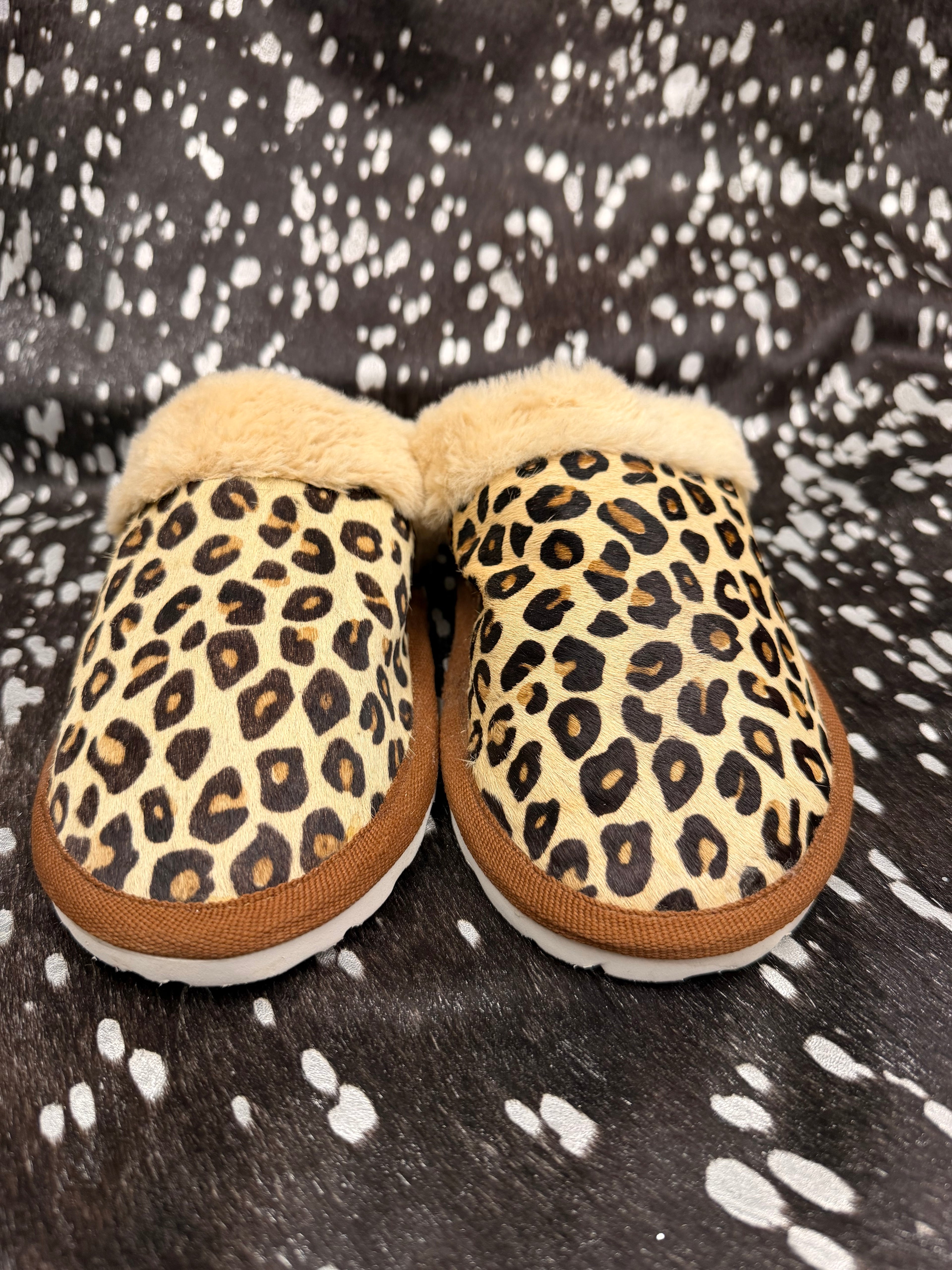 Cheetah slippers