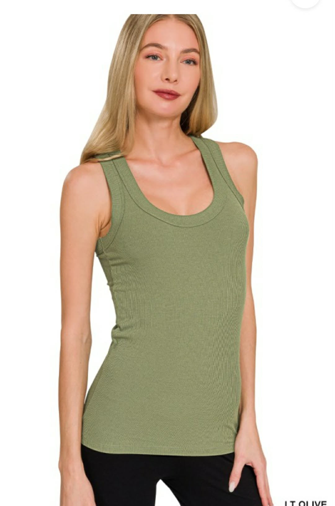 Olive Green Tank Top