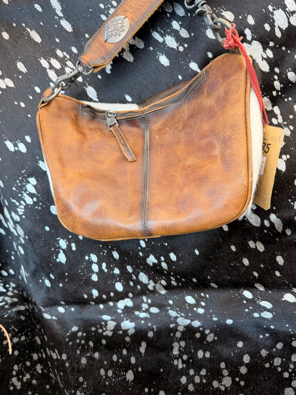 Cowprint Cross Body Bag
