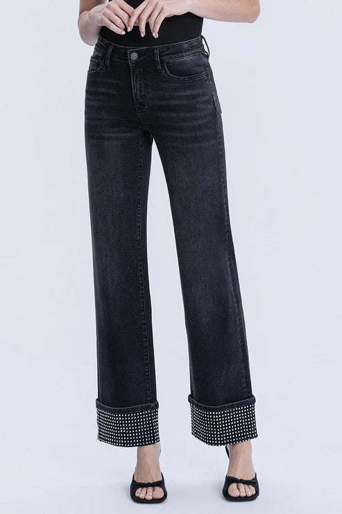 Flying Monkey Black Bedazzled Jeans