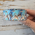 Patina mountain copper cuff braclet